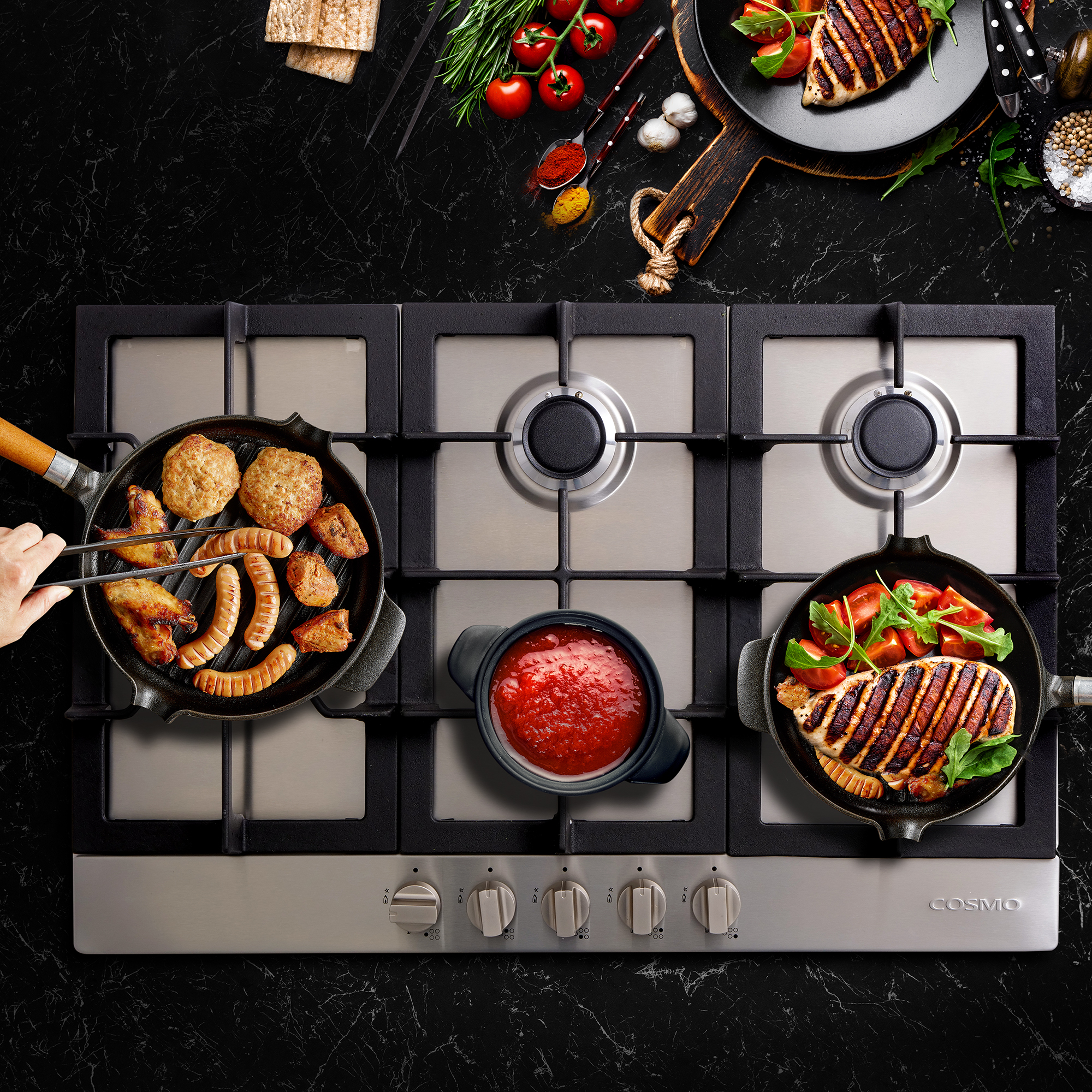 SUNKEN STOVE TOP Most similar in appearance to your traditional stove, this  style of cooktop has the …