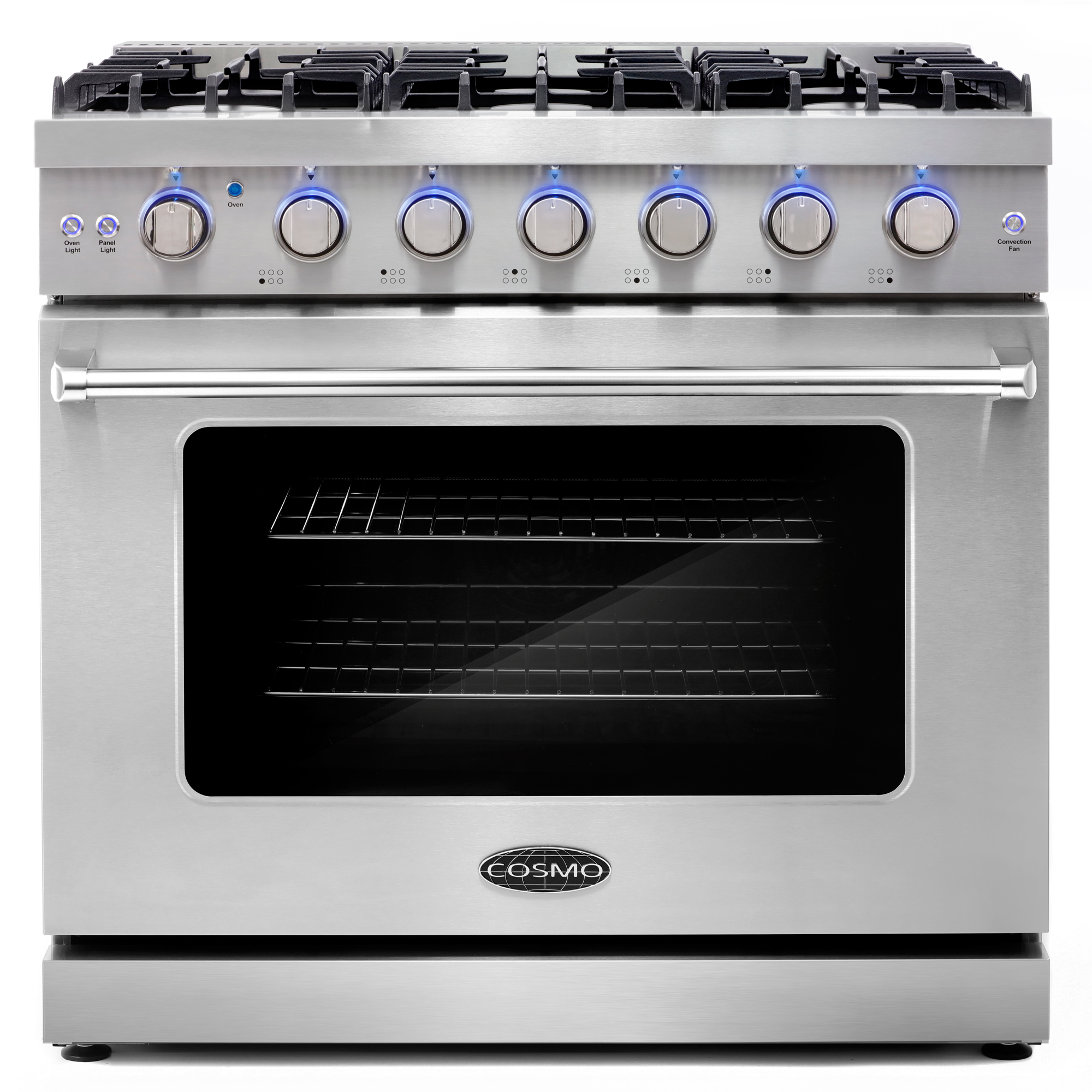 Cosmo Appliances COSEPGR366PA Cosmo 36 in. 6.0 cu. ft. Commercial Gas Range with Convection