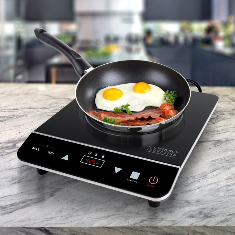 Cosmo Table de cuisson à induction portable de 11,5 po en noir avec 1  élément, chauffage r