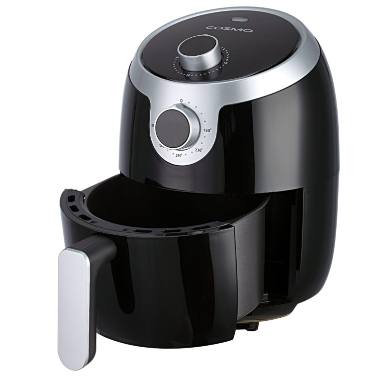 2-Quart Air Fryer, Dishwasher Safe Parts, 60 Minute Timer