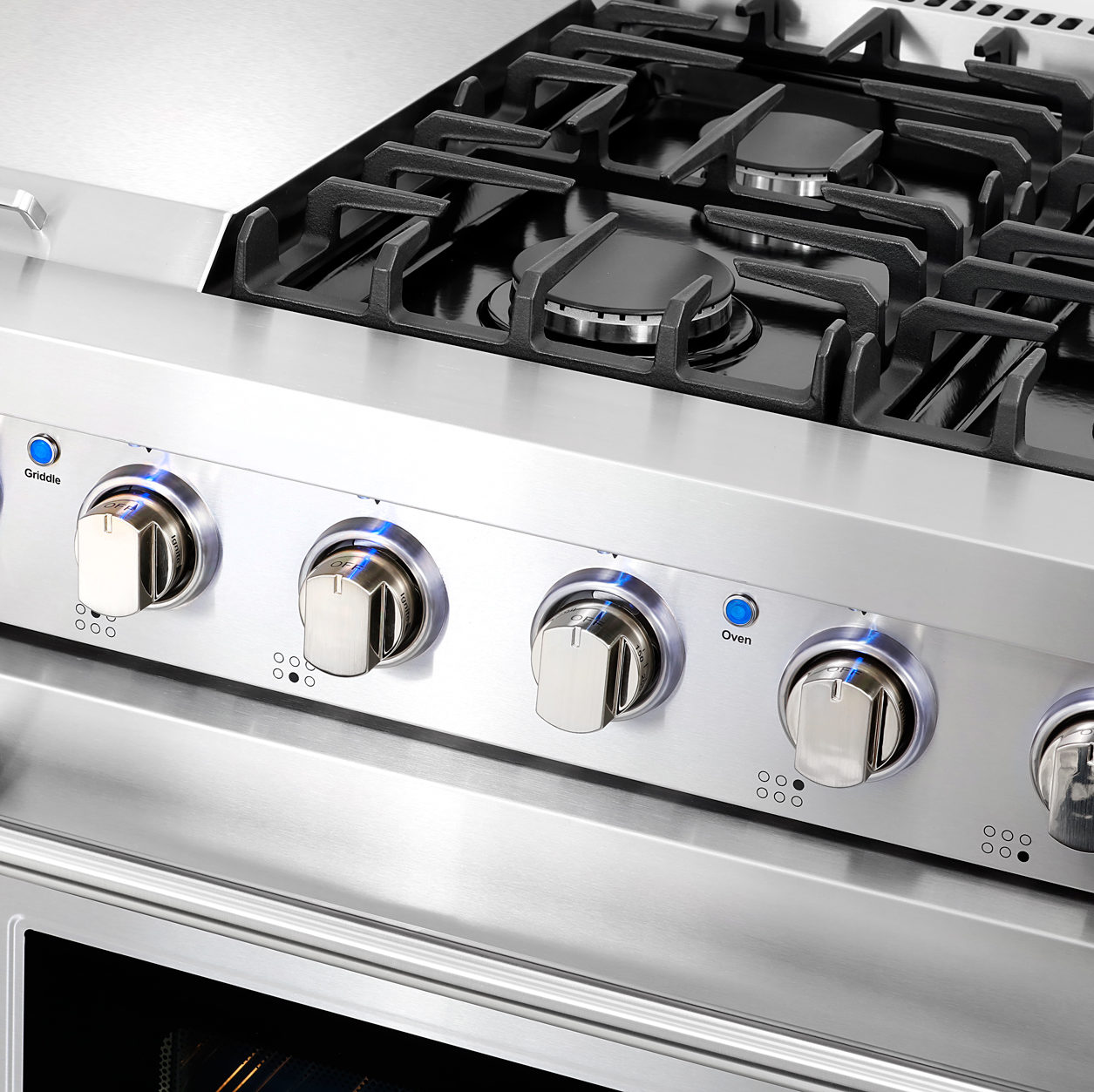COSEPGR486G 48″ Professional Style Double Gas Range Cosmo Appliances