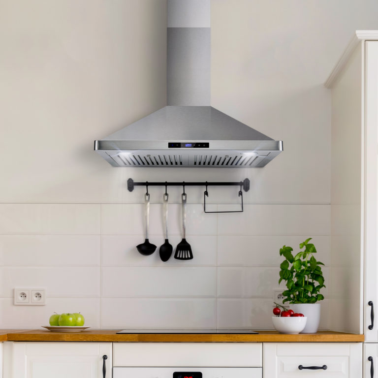 Cosmo 30 in. Ducted Wall Mount Range Hood in Stainless Steel with