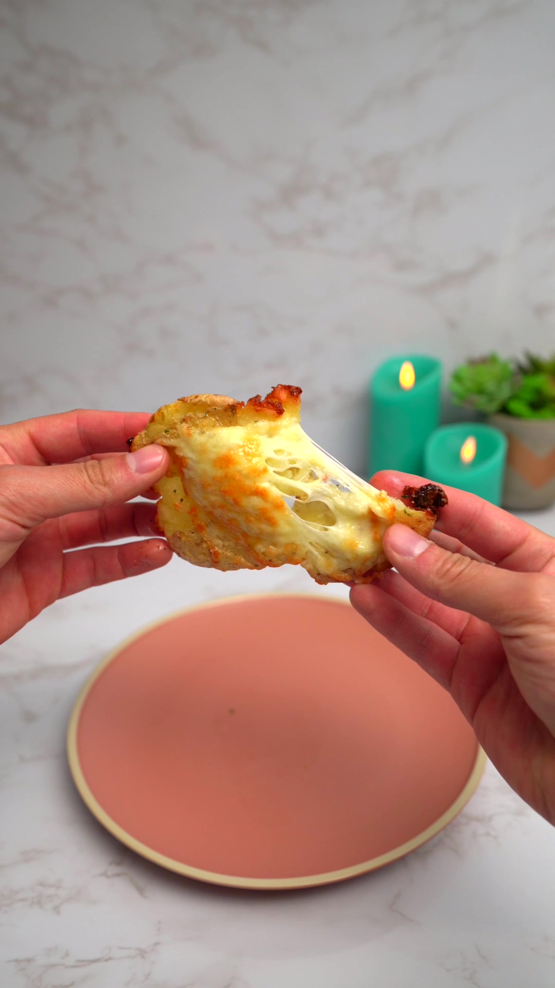 Air Fried Cheesy Potato Medallions Video Recipe