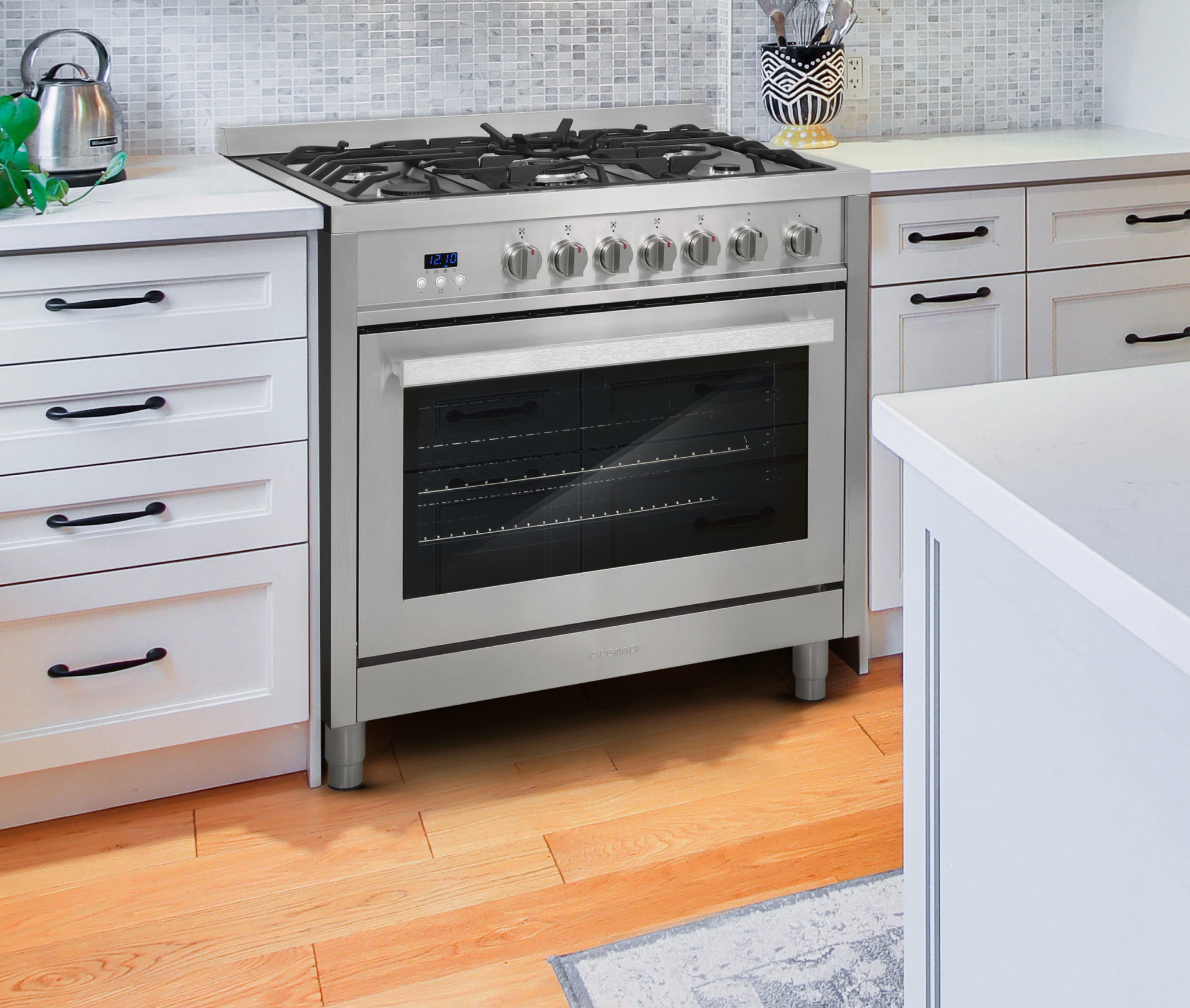 COS965AGFC 36″ Professional Style Gas Range Cosmo Appliances