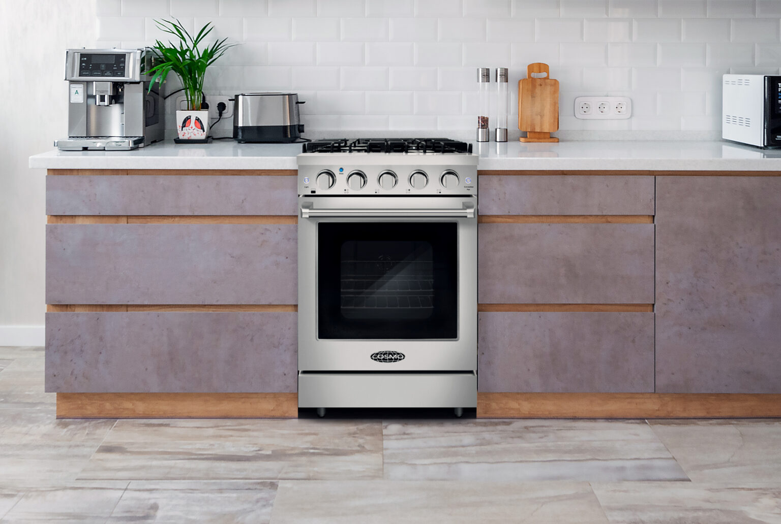 COSEPGR244 24″ Professional Style Gas Range Cosmo Appliances