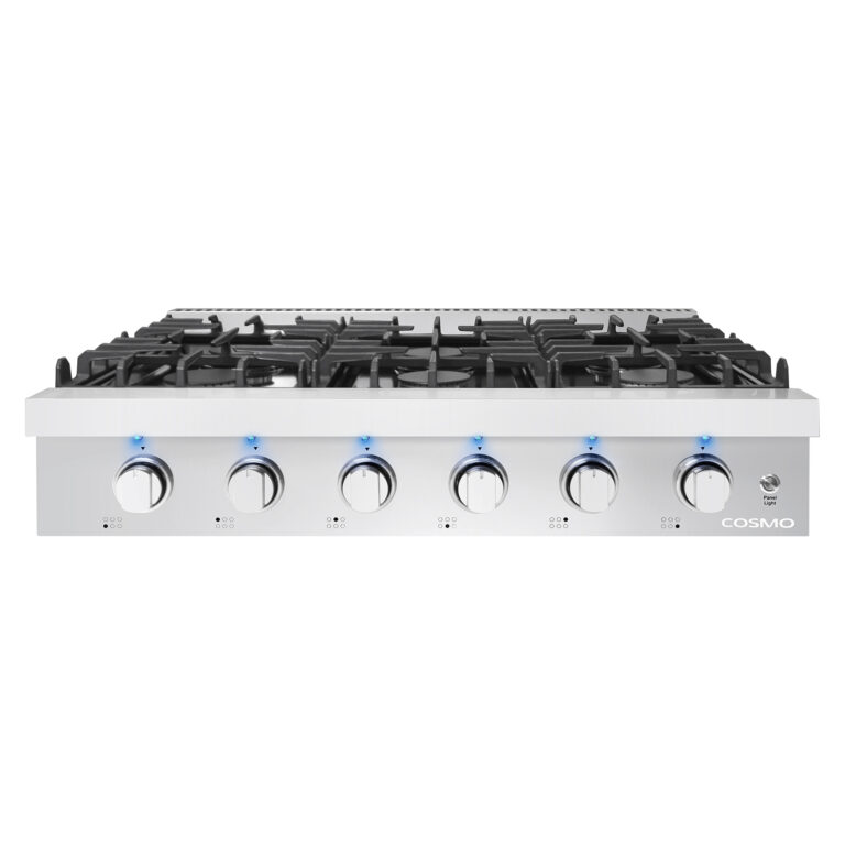 36 Inch Professional Drop-In Gas Cooktop with Six Burners in