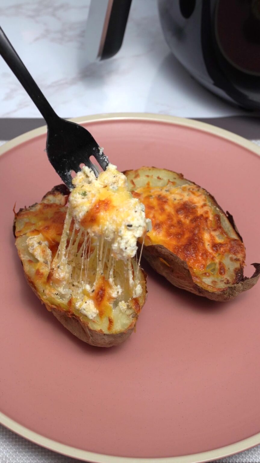 Air Fried Loaded Potato Skins Recipe Cosmo Appliances