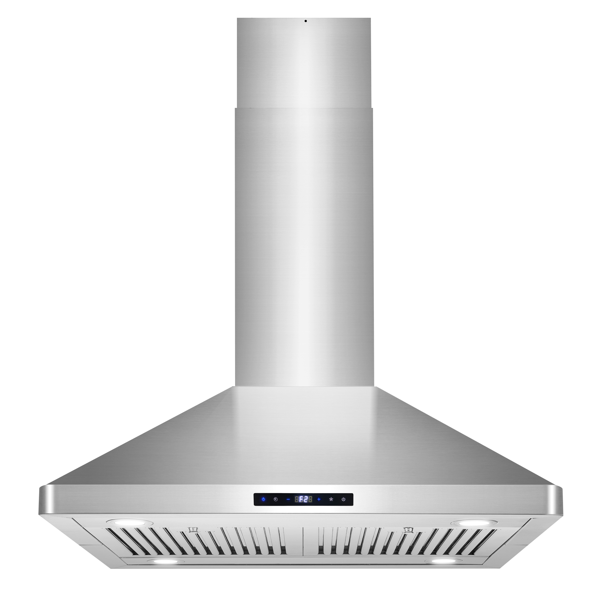 COS-668ICS750, 30″ Stainless Steel Island Range Hood with Digital Touch  Controls, Glass Canopy