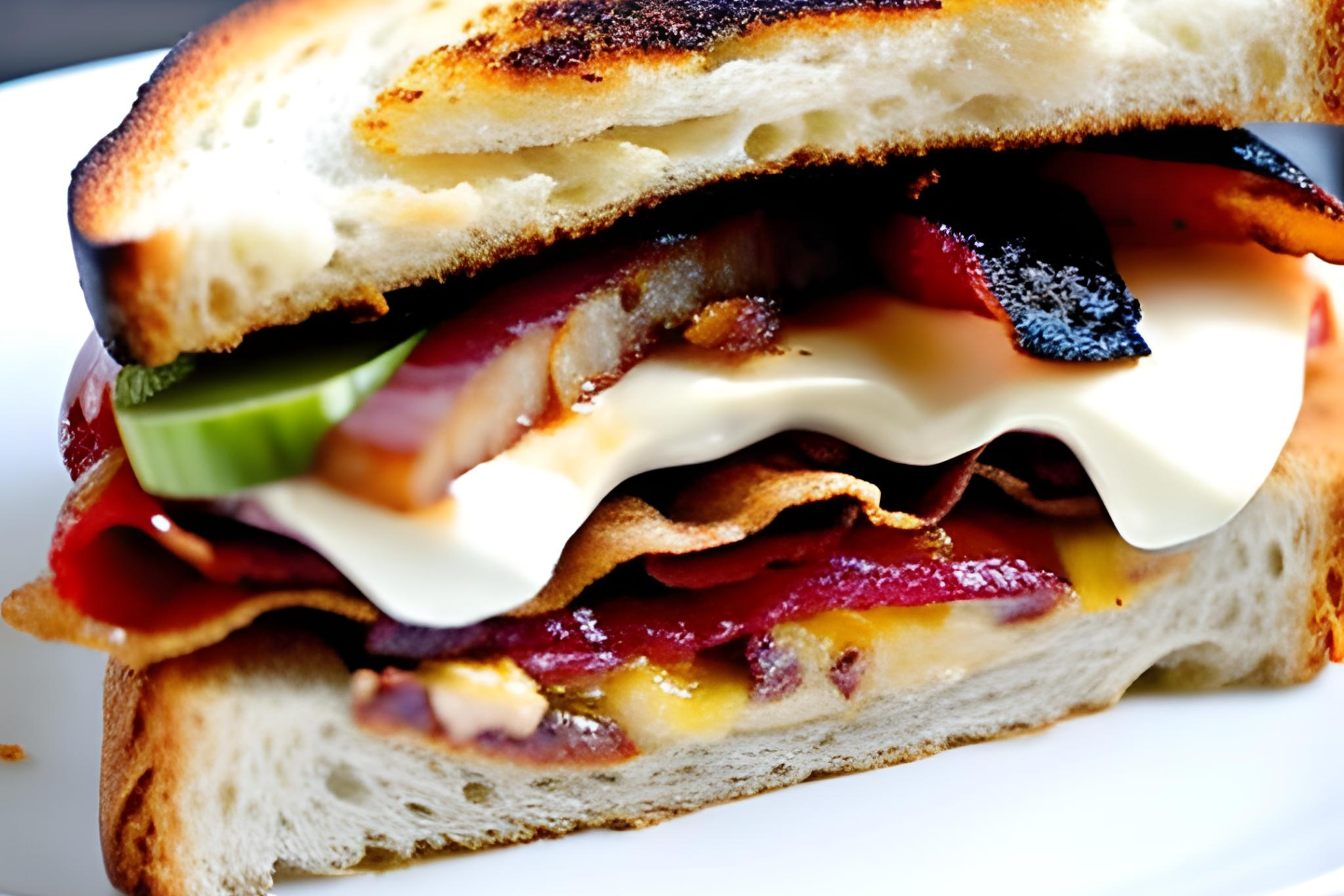 Cheesy Bacon S’mores Sandwich Recipe