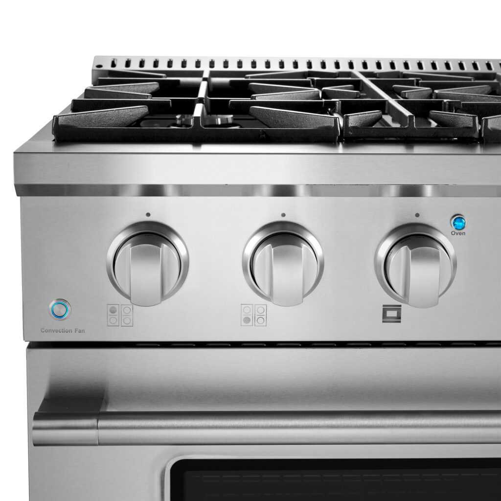 30 in. Slide-In Freestanding Gas Range with 4 Sealed Burner Cooktop,  Convection Oven (COS-GRP304)