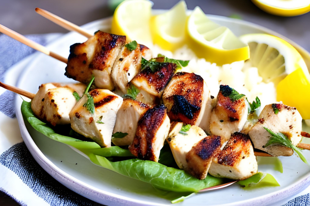 Greek Lemon Chicken Souvlaki Recipe | Cosmo Appliances