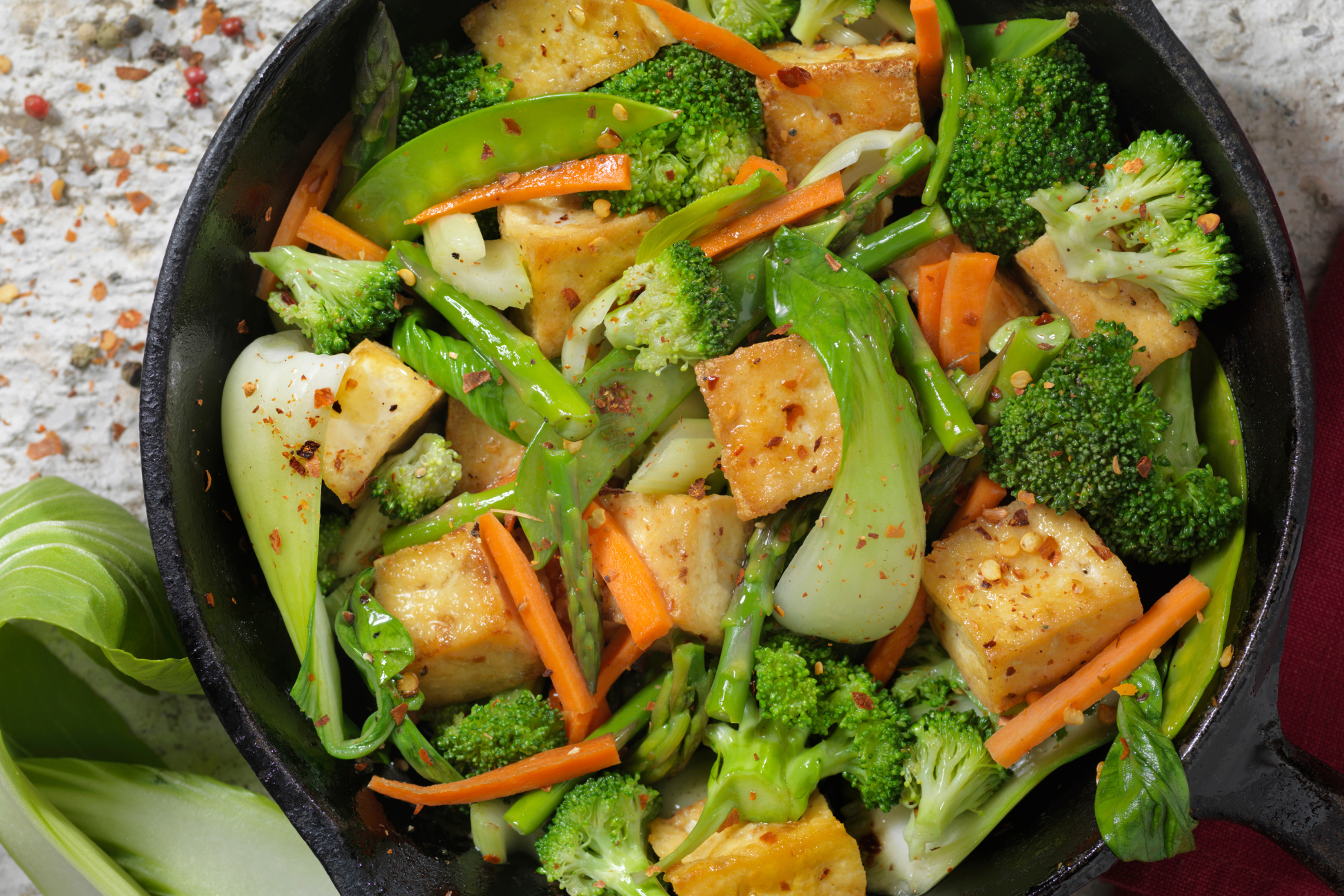 Spicy Tofu and Vegetable Stir Fry Recipe