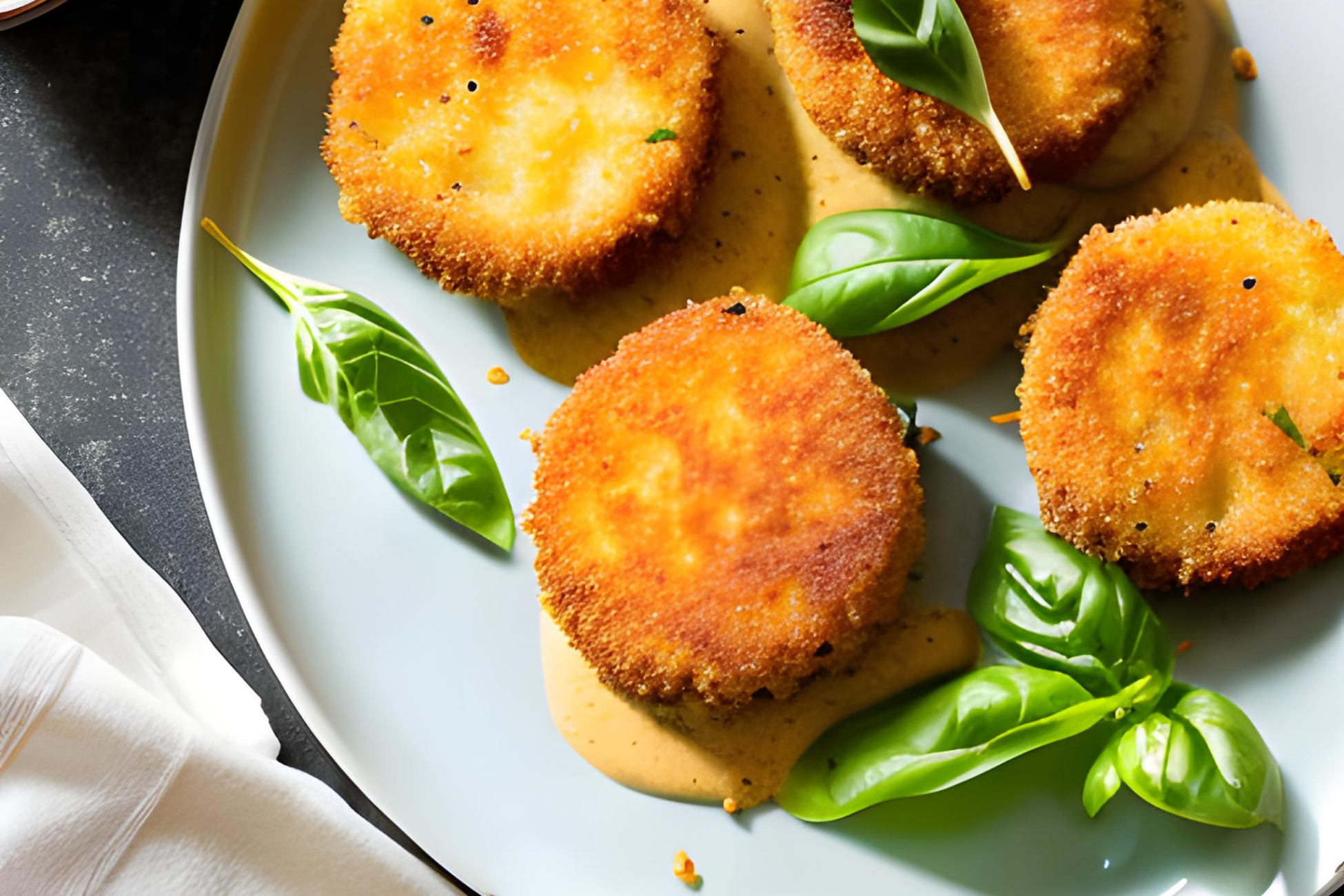 Fried Green Tomatoes with Spicy Remoulade Sauce