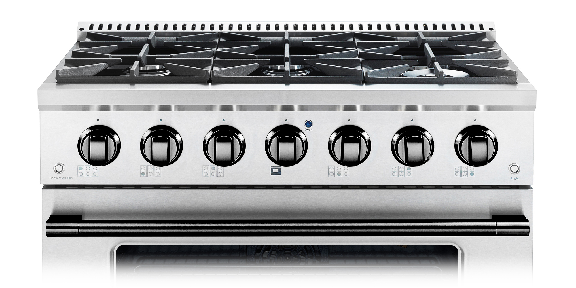 COSMO COS-GRT366 Slide-In Counter Gas-Cooktop 36 inch | 6 Italian-Made  Burner Range-Top, Dual Ring Stove, Dishwasher-Safe Cast Iron Grate, Metal  Front