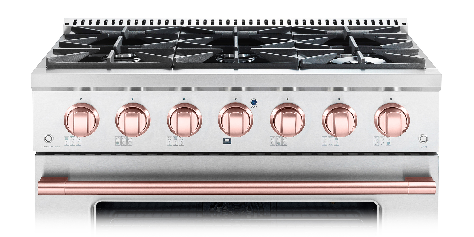 COSMO COS-GRT366 Slide-In Counter Gas-Cooktop 36 inch | 6 Italian-Made  Burner Range-Top, Dual Ring Stove, Dishwasher-Safe Cast Iron Grate, Metal  Front