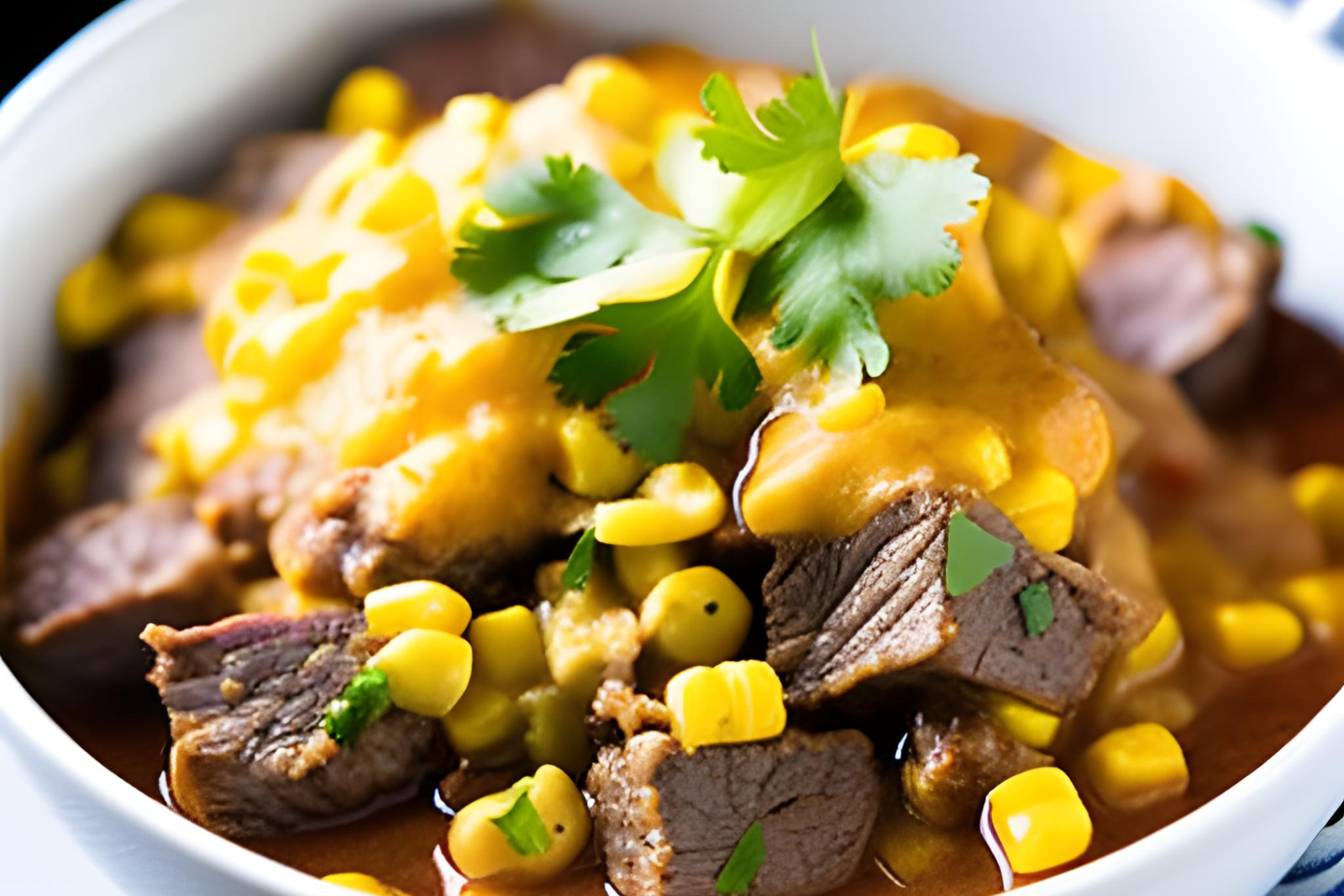 Slow Cooker Beef and Corn Casserole