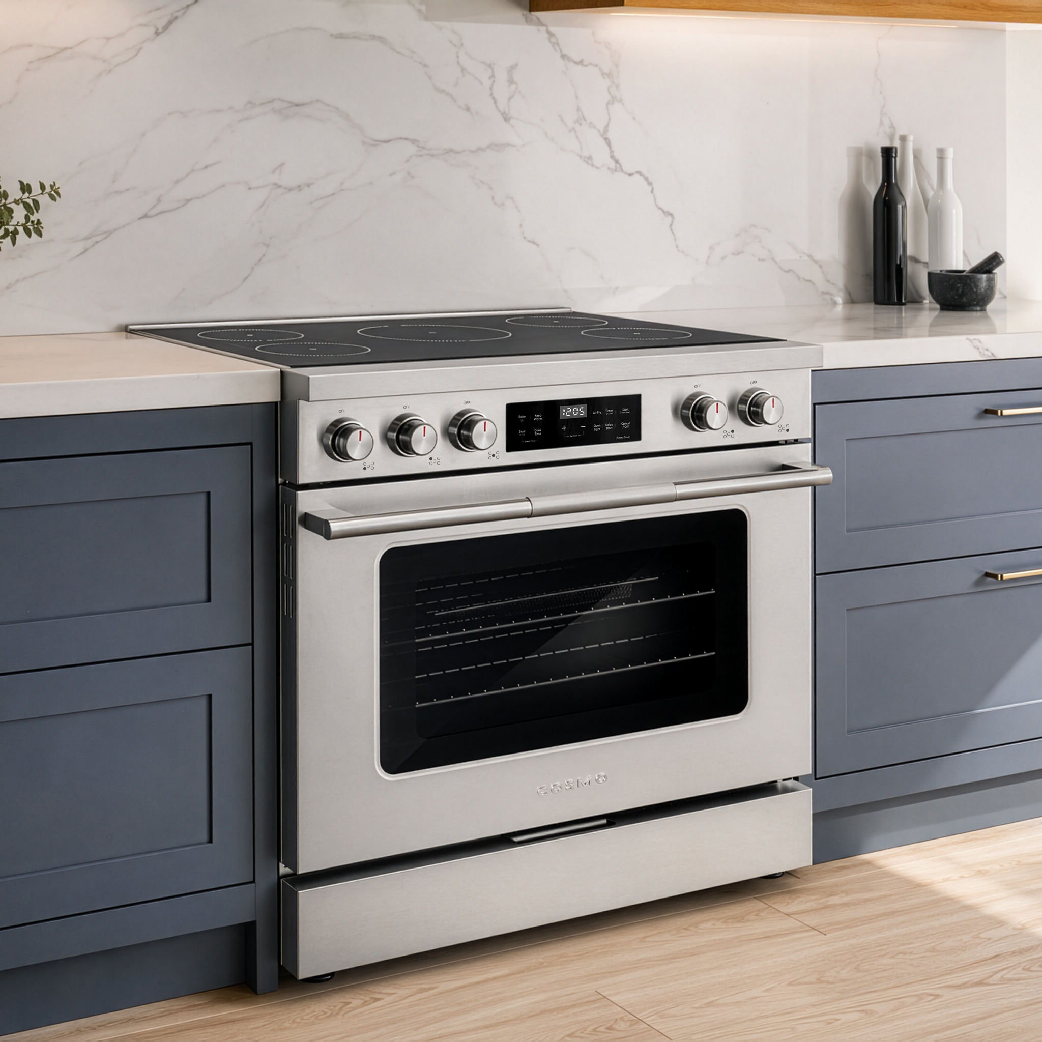 Cosmo Appliances Releases 36-Inch Induction Range With Air Fry and Steam Clean